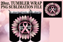 WHIMSICAL GIFT 20oz TUMBLER WRAP, Breast Cancer Product Image 1