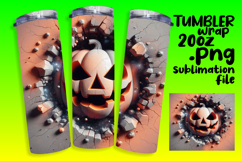 BEAUTIFUL PNG for 20oz Tumbler , 3D Pumpkin Product Image 1