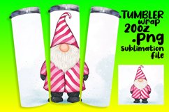 Winter Gnome 20oz Christmas Wrap Sublimation PNG Product Image 1