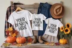 Christmas Family Matching Group T-Shirt Mockups | Holiday Fl Product Image 1
