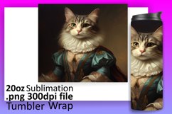 Vibrant Cat Collage: Tumbler Wrap Sublimation Product Image 1