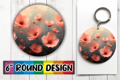 Vibrant Floral Circle Sublimation Assortment Product Image 1