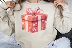 Cute Watercolor Valentines Day Clipart PNG Product Image 1