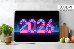 Happy New Year Cutting Board PNG Festive New Year's Eve 2026 Product Image 1