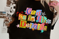 God Is In The Details PNG, Doodle Religious Shirt Design Product Image 6