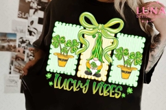 Lucky Shamrock Png, Blessed Vibes Png, Gnome Patrick png Product Image 3
