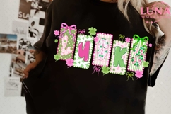 Preppy Lucky Png Blessed Vibes Png, Not Lucky Simply Blessed Product Image 3