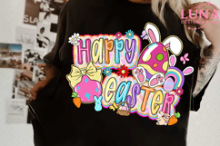 Brushstroke Happy Easter png, Coquette carrot png Product Image 4