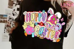 Brushstroke Happy Easter png, Coquette carrot png Product Image 4
