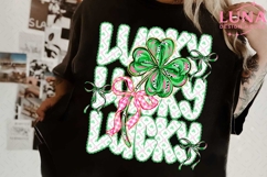 Lucky Shamrock Png, Blessed Vibes Png, Not Lucky Simply Png Product Image 3