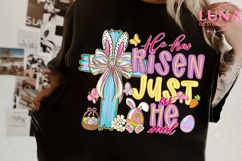 He Has Risen Just As He Said Luke 24-6 Png, Easter Christian Product Image 1