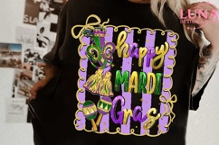 Brushstroke Mardi Gras PNG, Fleur De Lis Coquette PNG Product Image 3