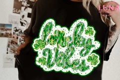 Lucky Vibes Png, Blessed Vibes Png, Not Lucky Simply Blessed Product Image 3