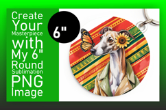 Dynamic Round Design for Keychains , Cute Dog Product Image 1