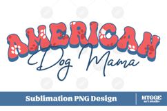 American Dog Mama Papa 4th of July USA Paw DTF PNG Bundle Product Image 2