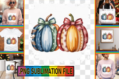 Stylish Tote Bag Magic PNG, Pumpkin Watercolor Product Image 1