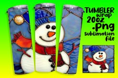 Winter Snowman 3D Wrap for Tumblers Product Image 1