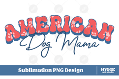 American Dog Mama Papa 4th of July USA Paw DTF PNG Bundle Product Image 2