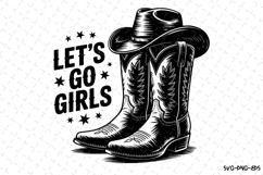 Let&#039;s Go Girls svg Design | Svg Files for Cricut Product Image 1