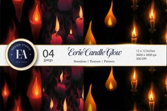 Eerie Candle Flames Digital Paper Product Image 1