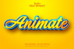 Cartoon text effect, editable animate text and comic text Product Image 1