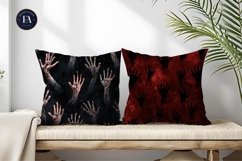 Rising Zombie Hands Creepy Ground Seamless Digital Paper Product Image 2