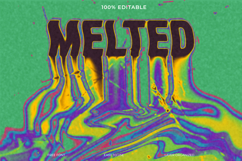Melted Dripping Psychedelic Text Effect Template Product Image 1