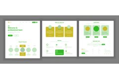 Website Design Template Vector. Business Background. Landing Product Image 1