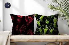 Zombie Hands Creepy Rising Ground Seamless Digital Paper Product Image 2