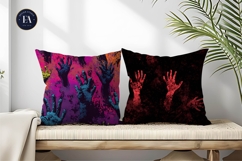 Creepy Rising Zombie Hands from Ground Digital Paper Product Image 2