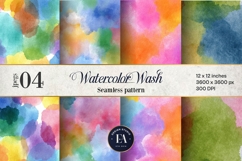 Watercolor Wash Digital Paper | Seamless Rainbow Texture Product Image 1