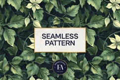 Ivy Floral Pattern | Vintage Botanical Leaf Texture Product Image 3