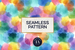 Watercolor Wash Digital Paper | Seamless Rainbow Texture Product Image 3