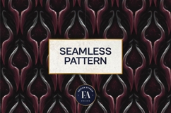 Vampire Fangs Pattern, Dark Gothic Teeth Digital Paper Product Image 3