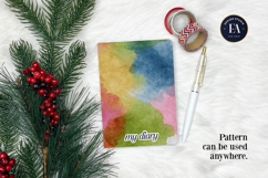 Watercolor Wash Digital Paper | Seamless Rainbow Texture Product Image 4