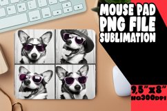 Charming Puppy Picture Sublimation Mouse Pad Template for Fu Product Image 1
