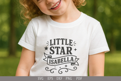 Little Star Isabella SVG - Personalized Name Design for Gift Product Image 2