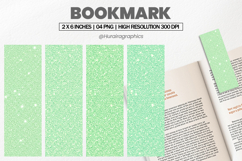 Mint Sparkle Bookmark PNG, Bookmark Sublimation Product Image 1