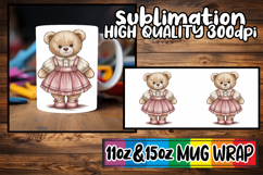 Nostalgic days sublimation print wrap, Teddy Bear Product Image 1