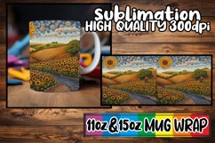 Colorful Scenes Tumbler Wrap Sublimation 20oz Product Image 1