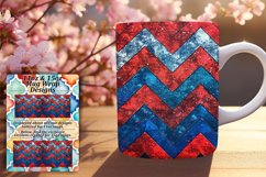 Vibrant Stripe Mug 11oz/15oz Wrap for Sublimation Art Product Image 1