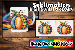 Sweet memories 11oz 15oz sublimation wrap, Pumpkin Watercolo Product Image 1