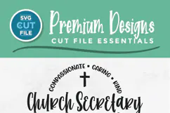Church secretary svg - a church secretary design for crafts Product Image 2