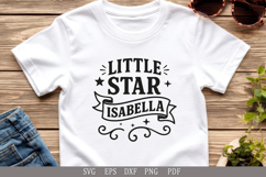 Little Star Isabella SVG - Personalized Name Design for Gift Product Image 3