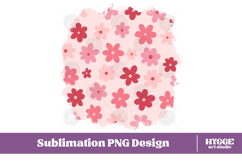 Retro Flowers Background Png Floral Paper Sublimation Bundle Product Image 4