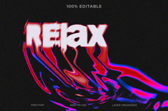 Relax Image Title 10: Neon Glow Text Effect Template Product Image 1
