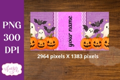 Cute Halloween sippy cup PNG, Cute ghost kids tumbler wrap Product Image 3