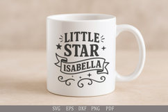 Little Star Isabella SVG - Personalized Name Design for Gift Product Image 4
