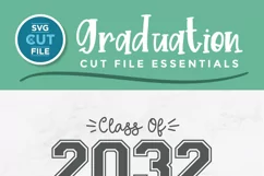 Class of 2032 svg, cute 2032 grad svg, 2032 graduation svg Product Image 2