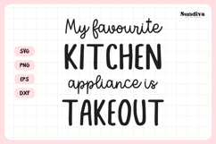 Funny Dish/Kitchen Towel Quote SVG | Takeout Product Image 3